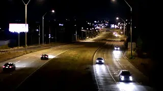 No Coyright Music Free Stockfootage Street at Night Timelaps Traffic