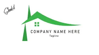 Home Logo Design| Illustrator Tutorial| Shakil Ahmed| SR Graphics Point BD| Logo Design Tutorial|