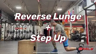 Reverse lunge + step up