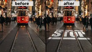 Putting Text on the Street in Photoshop #photoshop #photoediting
