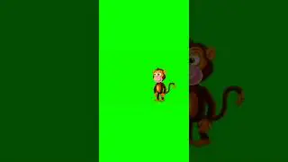 Monkey green screen no copyright free video/Monkey green screen video #cartoongreenscreen