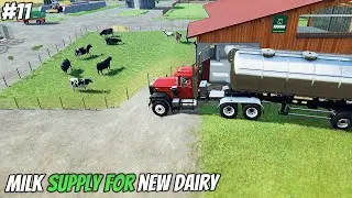 STARTING MILK DAIRY TO PRODUCE BUTTER AND CHEESE | FARMING SIMULATOR 22 #11 IN HINDI