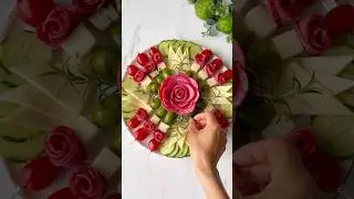 Creative Charcuterie Salad Plating Idea 🥗✨🌿
