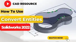 *How to Use Solidworks Convert Entities Tool - Solidworks Tutorials for Beginners*