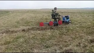 Первые каши в автоклаве\Испытание граблей для мотоблока