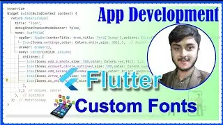 Custom Fonts || How to use Custom Fonts || Flutter || App Development || Code With Khurram
