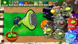 Plants vs Zombies Mod | ZomBotany - All Gatling PEA Plants VS All Dr. Zomboss