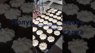 Отсадка печенья на нашей машине. 