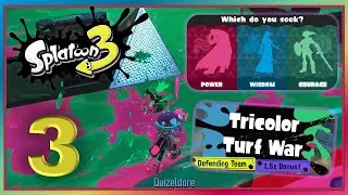 Splatoon 3 Zelda Splatfest Tricolor #3 | Defending Team