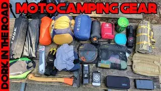 My 2022 Motorcycle Camping Gear List and How I Pack it On My KLR 650