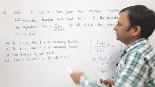 JEE Advanced 2020 Paper 2 Q7 Calculus problem simplied in few steps