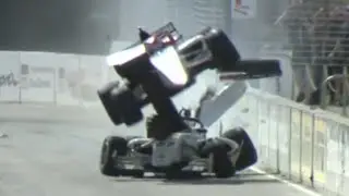 Roman Bilinski Airborne Crash - 2024 New Zealand Grand Prix