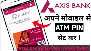 Axis ATM pin generate | Axis 🏦 mobilesepin generate | AxisBank newpin generate #AxisBank generatepin