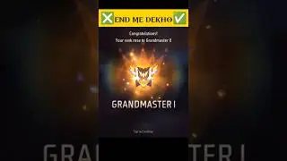 Grandmaster Se Niche Aagya 😑🥲 | Free Fire MAX 