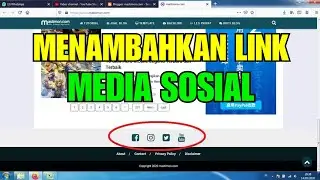 Cara buat Link Media Sosial di Blogger