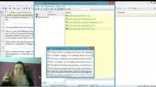 22 Building an efficient coding system: Building sub codes (ATLAS.ti Win 7)