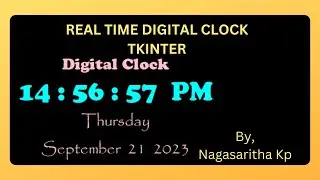 Real time digital clock in Tkinter