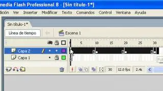 Como Crear una interpolación de Movimiento en Flash
