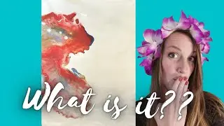 Acrylic pouring - dutch pour - embellish - dancer