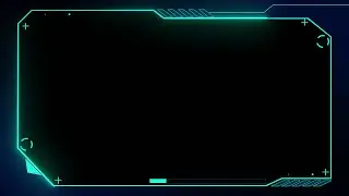 Glowing Light Frame Border Loop Video Black Screen VFX Effects