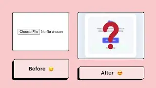 How To Make Custom File Input in HTML & CSS & JavaScript | Drag & Drop File Upload Interaction