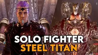 Baldurs Gate 3 Patch 7 Fighter Solo Hellfire Steel Watcher Titan (Champion Archer) Honour Mode
