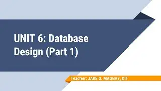 Database Design (Part 1)