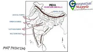 Mountain ranges and hills of India @GeospatialMapple