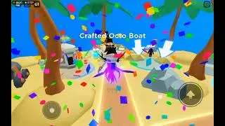Crafted Octo Boat in Clicker Simulator