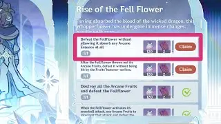 Defeat the Fellflower without allowing it absorb any Arcane Essence at all