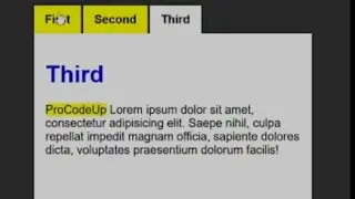 How to Create Tab Using Html and Css | Html tutorial for beginners 