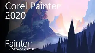 Corel Painter 2020  - Dragon sunset (Davey Baker)