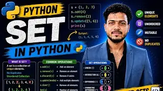 Python Set Complete Tutorial | Set in Python | Python for Beginners | CS1BITE