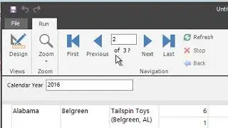 5 . Basic Report Design -   Demo Building a Dataset and Grouped Table Report with Report Builder