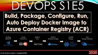 DevOps S1E5 - Deploy WebAPI Docker Image to Azure and run instance from a DevOps pipeline!