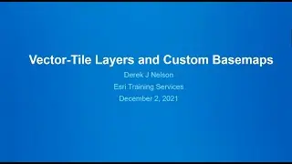 TECH talk: Customizing Vector Base Maps for ArcGIS
