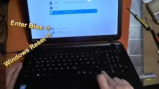 How to Toshiba C50 Enter BIOS Windows Werk Reset satellite C70