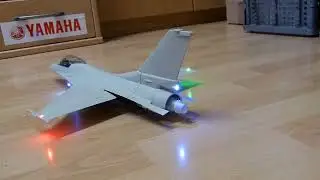 F-16 Falcon 1/32 scale as RC submarine, lighting test