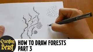 How to Draw Forests - Part 3: Fantasy Map Making Tutorial for DnD