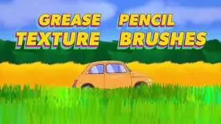 Blender Grease Pencil Texture Brushes for Drawing and Painting!