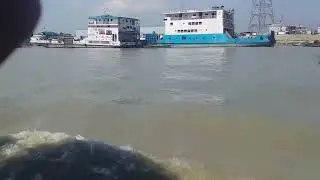 Coast guard Patrolling with Speedboat in Padma River.