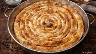 BUREK SA SJECKANIM MESOM - kako umjesiti i razviti jufku detaljno objašnjeno
