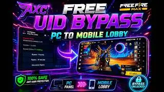 FREE UID BYPASS OB54 SAFE 💻 FOR FREE FIRE | 100% ANTIBAN | FREE FIRE PC PANEL GRATIS 🎯BYPASS NEW