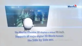 Merlin iTheatre Cinema 3D (беспроводные видеоочки с функцией 3D)