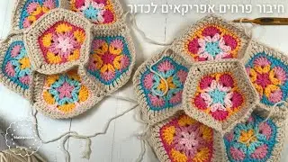 הדגמת חיבור פרחים אפריקאים לכדור