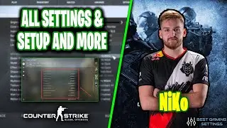 NiKo CSGO Settings, Monitor Settings, Crosshair, Viewmodel, Gear and Settings 2021
