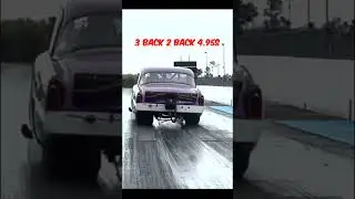 3 Back to Back PB 4.95 Runs with Big Tires on a Radial Prep Track
