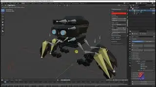 tutorial blender 2.93: rigging and animation war robot part 2