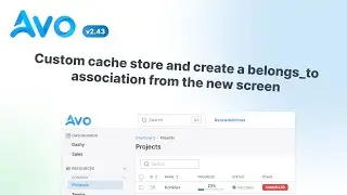 Avo 2.43 and 3 beta.23 - Custom cache store and create a belongs_to association from the new screen