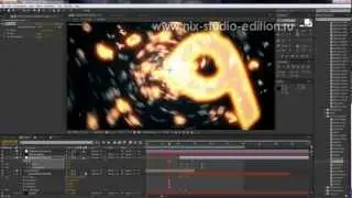 Титры в стиле водоворотных чисел в After Effects